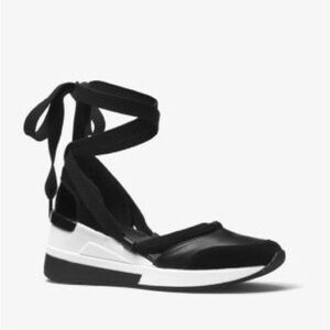 Michael Kors Black and White Sandals